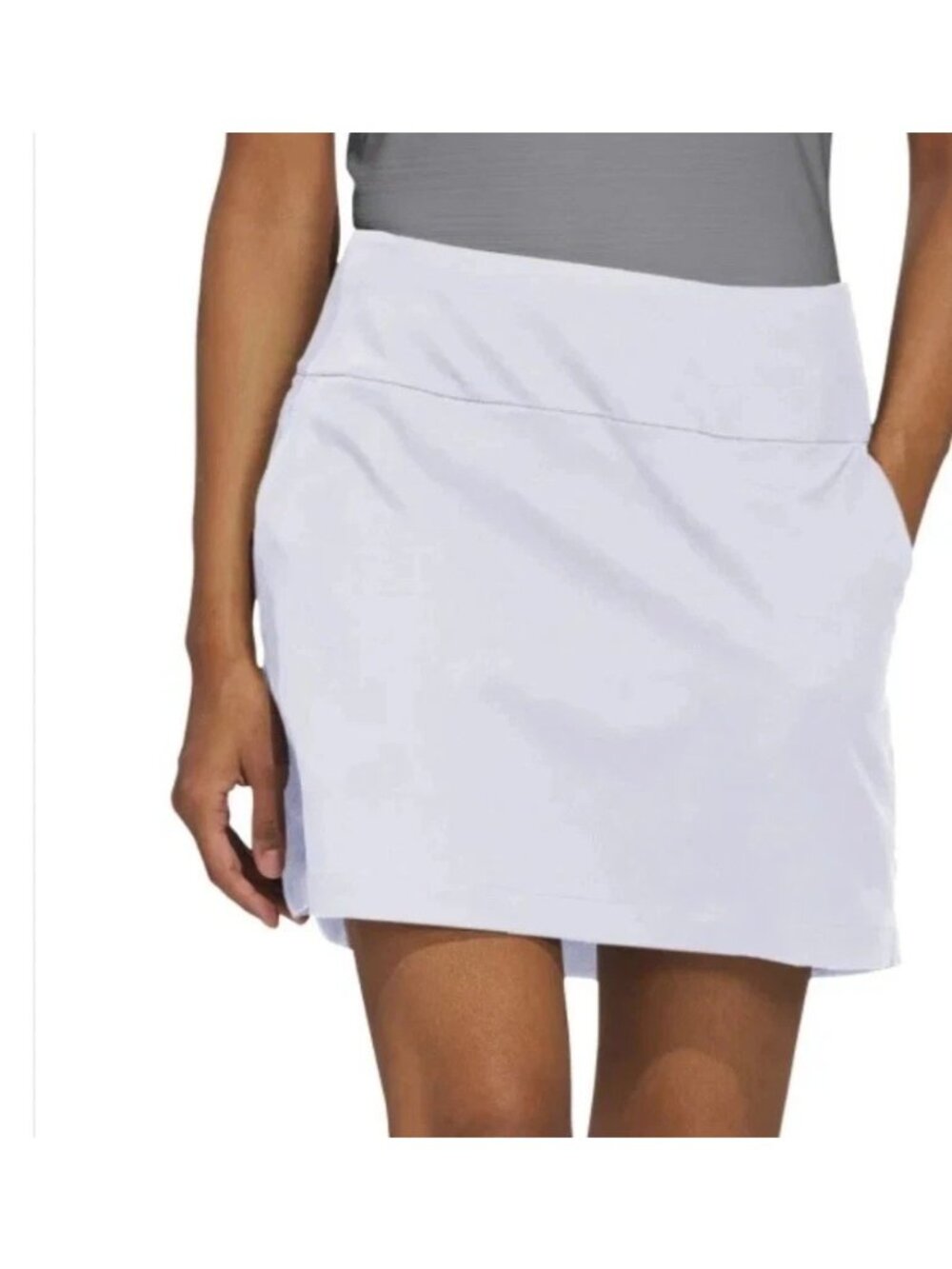 Adidas Women's 2XL White Solid Golf Skorts  L1439